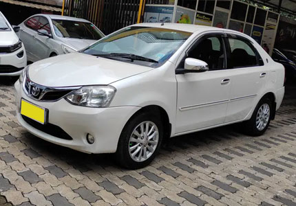 Toyota Etios Taxi Rentals & Hire Service in North India